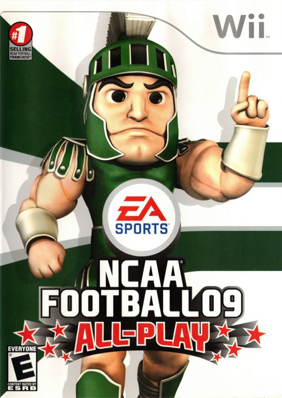NCAA Football 09 All-Play box art for Wii